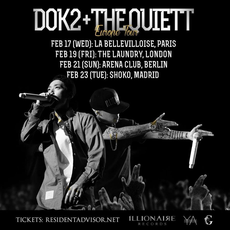 Dok2 et The Quiett offriront un spectacle à Madrid en février 2016