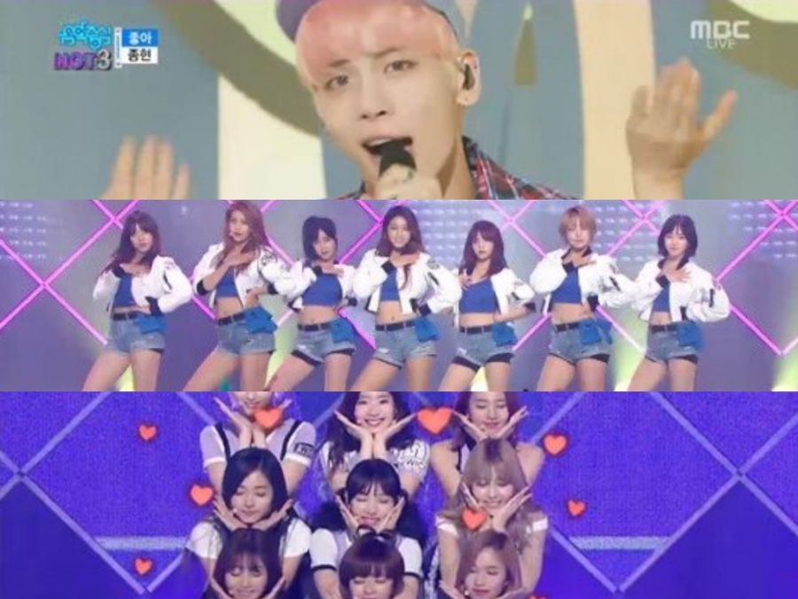 Performances de Jonghyun, AOA, TWICE et plus sur 