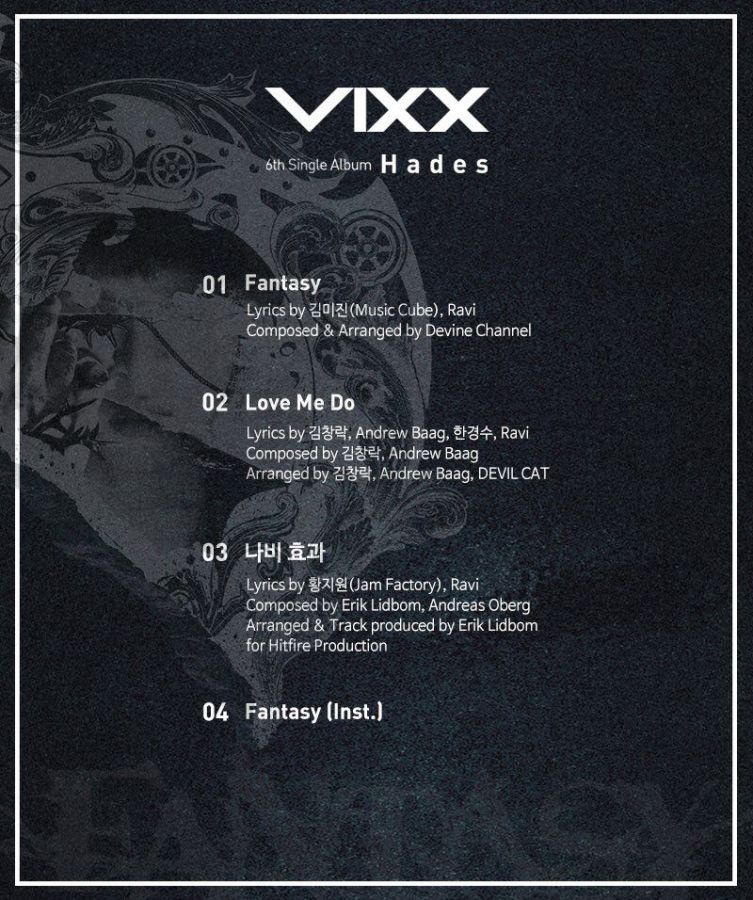 Liste des pistes VIXX