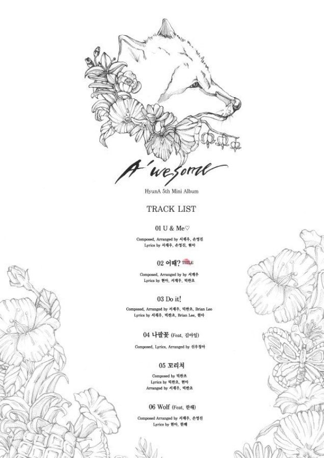 [Mise à jour] HyunA révèle la liste des chansons et des teasers pour son retour