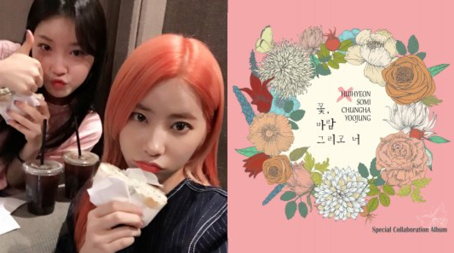 L'unité IOI et DIA révèle l'image de leur album et une photo de Cathy et Kim Chungah