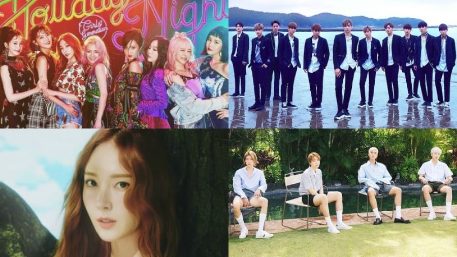 Les nouvelles sorties de Girls 'Generation, Wanna One, Jessica et WINNER obtiennent des positions élevées dans les charts du monde Billboard