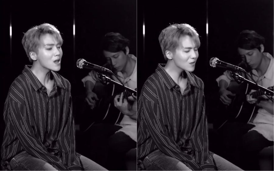 Jinho de PENTAGON captive avec une version acoustique de 