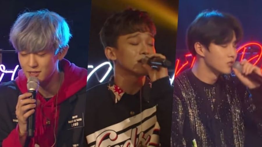 Chanyeol, Chen et Suho d'EXO couvrent leurs chansons préférées