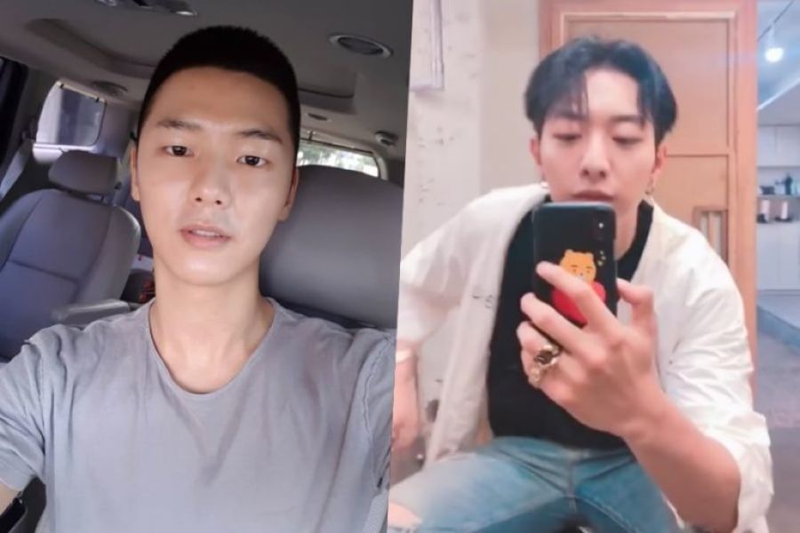 Kang Min Hyuk et Lee Jung Shin de CNBLUE ont de nouvelles coiffures avant de commencer le service militaire