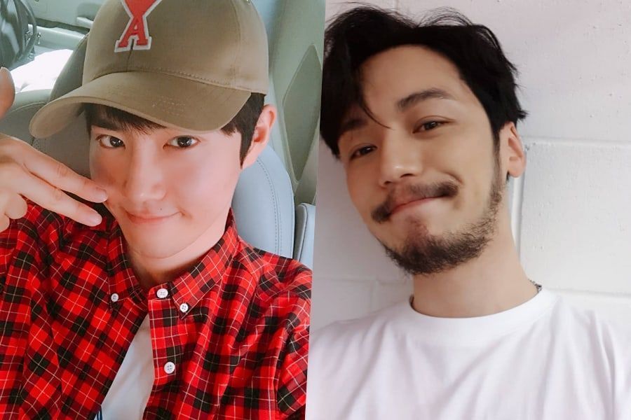 EXO Suho encourage son bon ami Byun Yo Han en envoyant de la nourriture au plateau de 