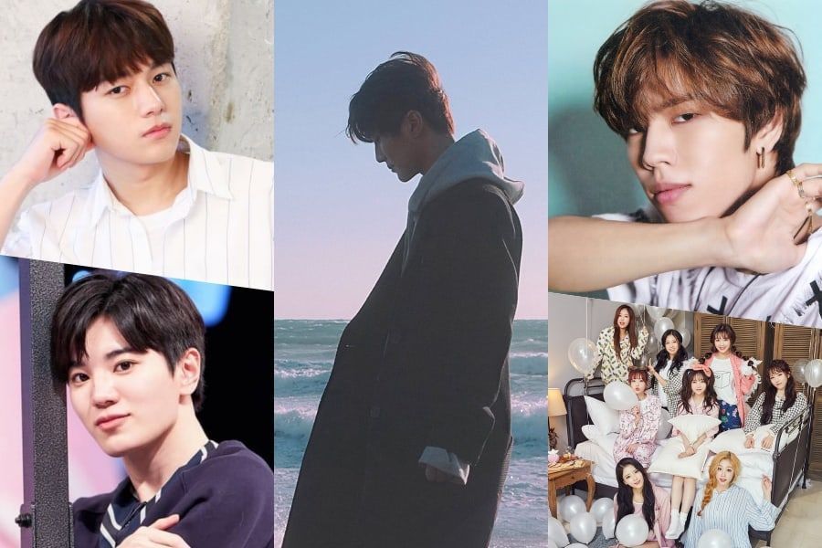 Les membres de INFINITE et Lovelyz félicitent Joochan du Golden Child pour son single solo