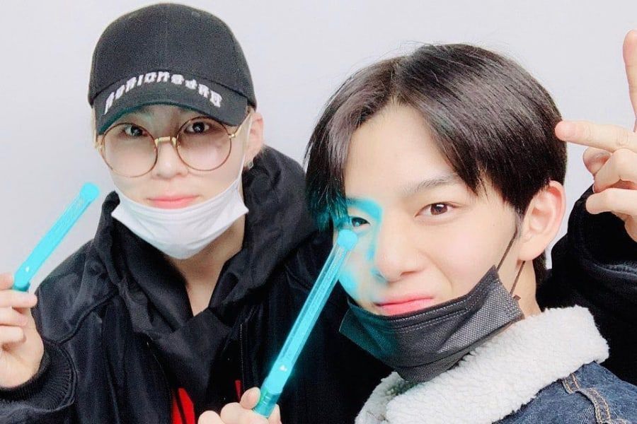 Ha Sung Woon et Bae Jin Young de Wanna One se rencontrent pour assister au concert de Taemin ensemble