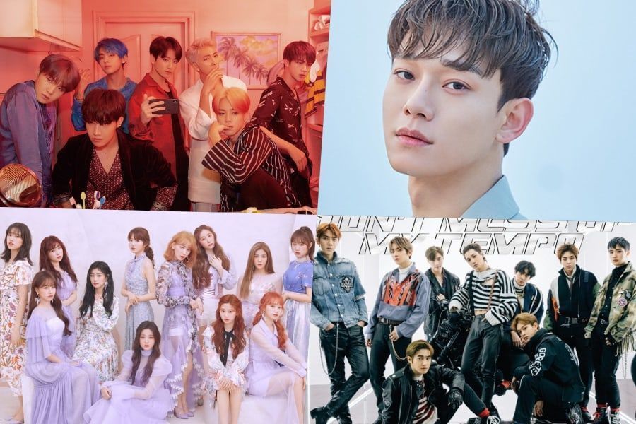 BTS, Chen, IZ * ONE, EXO, Stray Kids et plus encore figurent en bonne place dans le classement mondial des albums Billboard