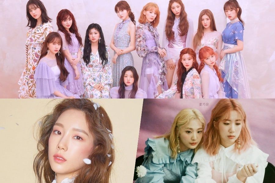 IZ * ONE, Taeyeon of Girls 'Generation et BOL4 en tête des listes hebdomadaires de Gaon