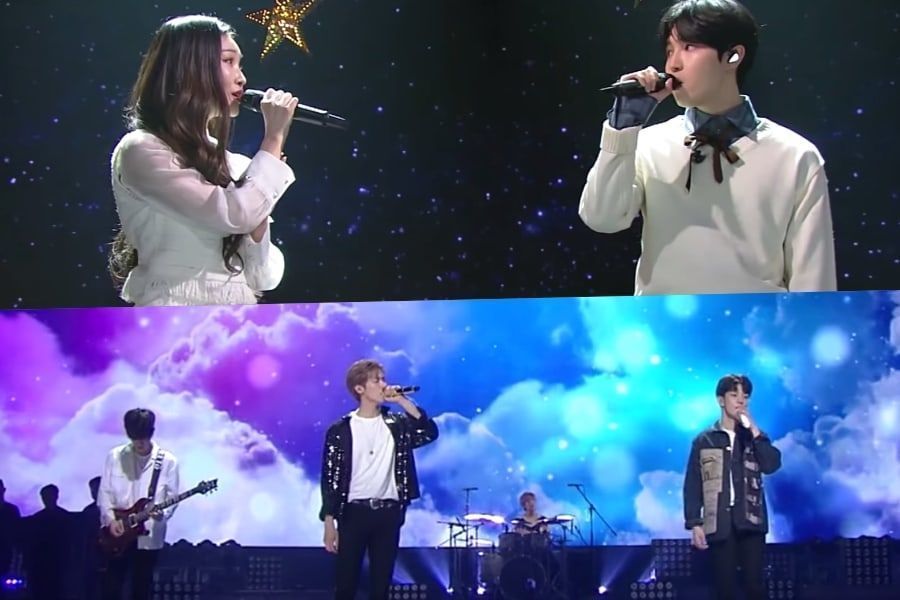 Chungha et Kim Jae Hwan chantent en duo + N.Flying effectue sa première performance dans 