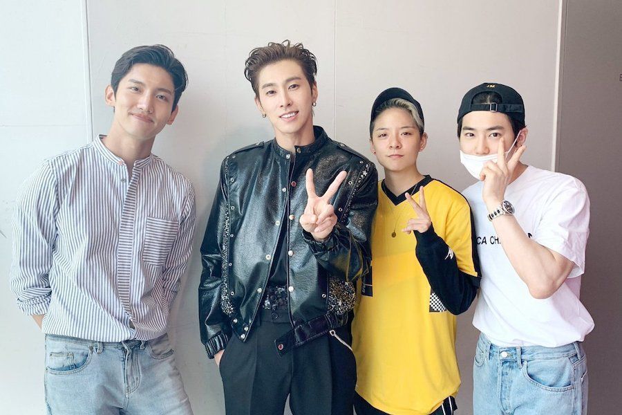 Changmin de TVXQ, Suho d’EXO et Amber de f (x) encouragent Yunho dans ses débuts en solo