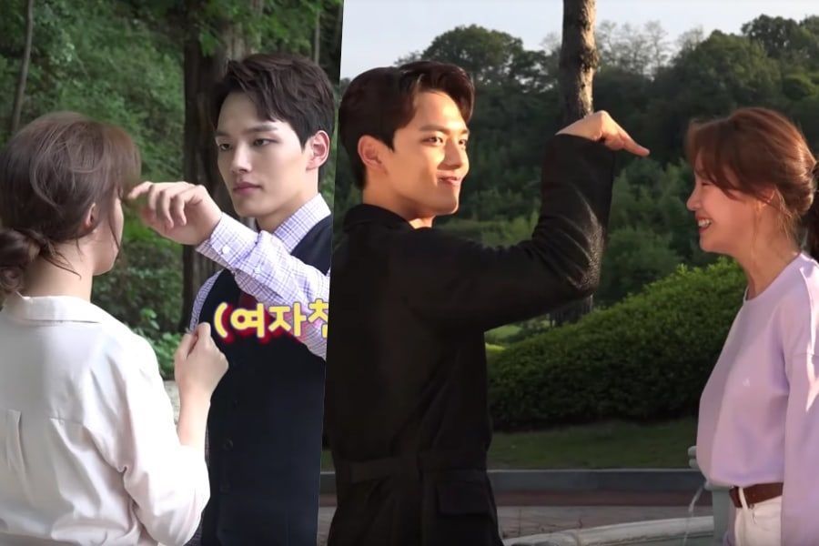 Yeo Jin Goo et Minah jouent entre eux pour se calmer sur le tournage de 