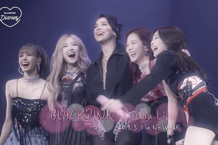 BLACKPINK et Dua Lipa s'amusent à répéter et à jouer ensemble à Newark