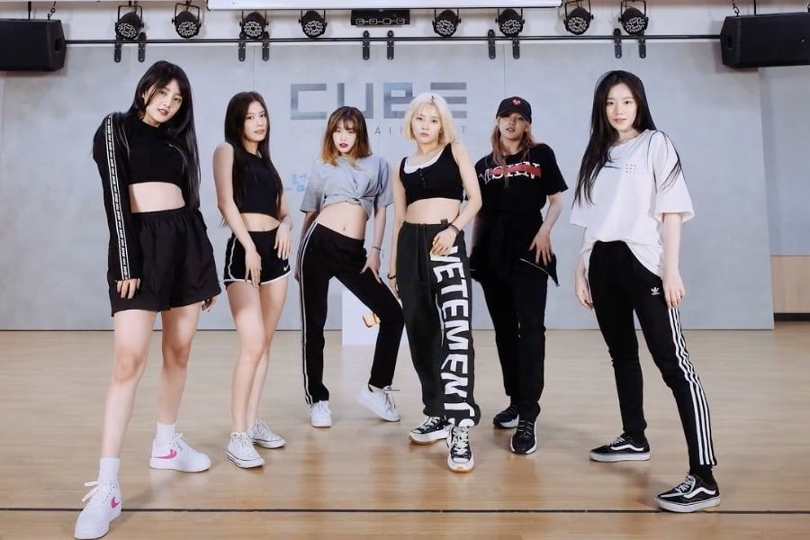 (G) I-DLE déborde de confiance dans la vidéo de pratique de la danse pour 