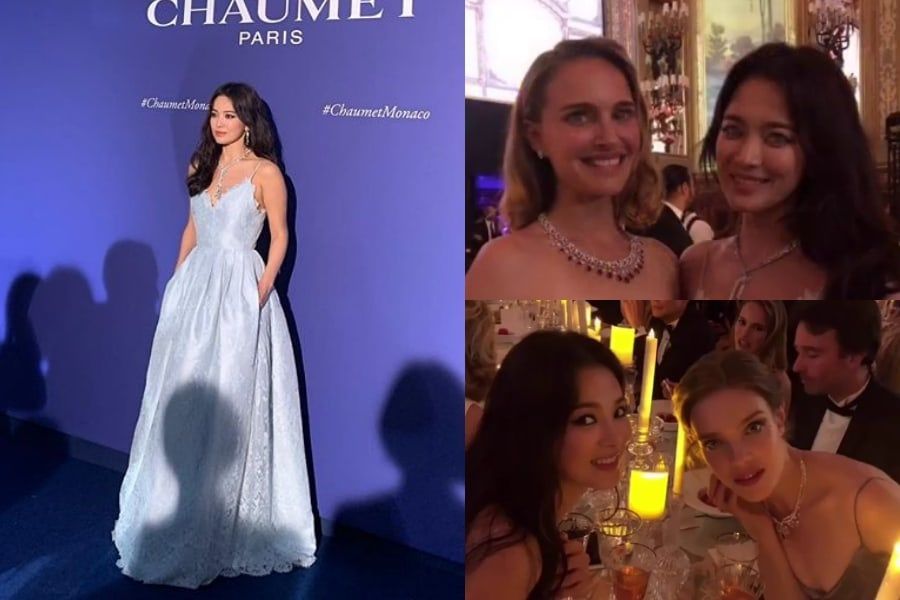 Song Hye Kyo brille à la bijouterie à Monaco + Posa aux côtés de Natalie Portman et Natalia Vodianova