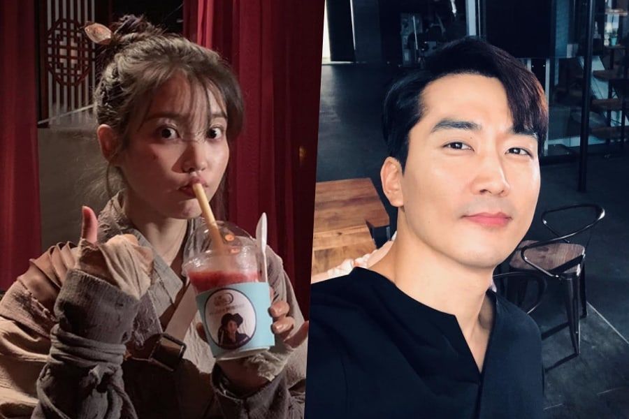 IU remercie le «président de son fan club» Song Seung Heon d'avoir envoyé un cadeau à l'ensemble de «Hotel Del Luna»