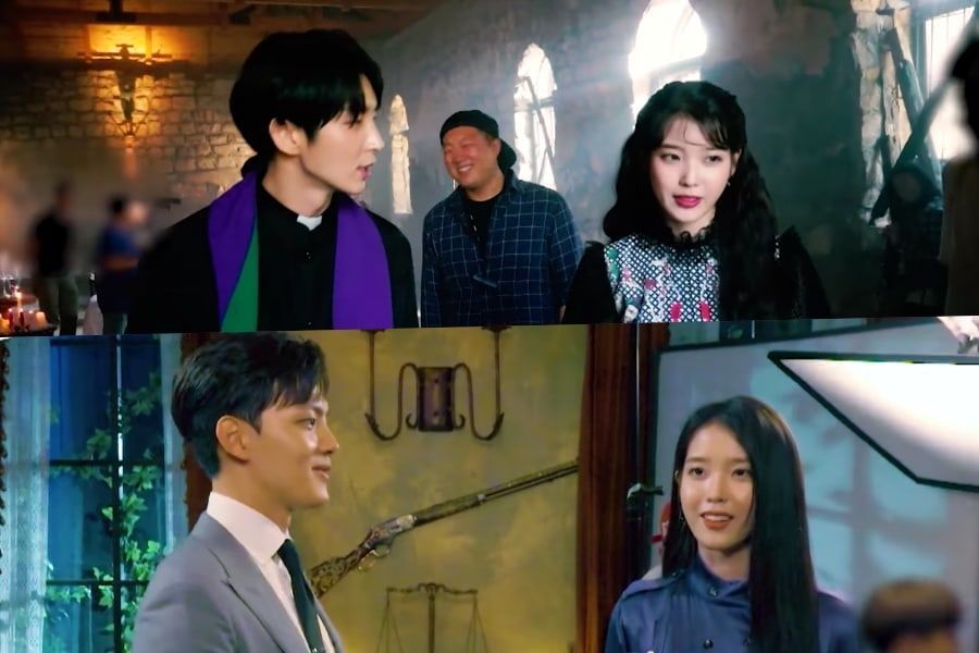 IU montre un travail d'équipe incroyable avec Lee Joon Gi et Yeo Jin Goo derrière les caméras de «Hotel Del Luna»