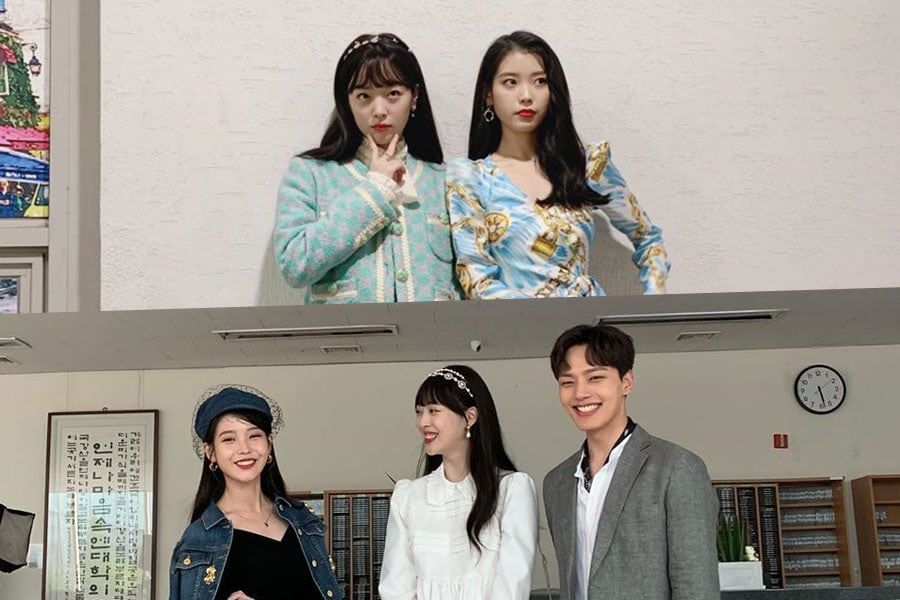 Sulli partage les photos de son camée dans «Hotel Del Luna» + pose avec IU et Yeo Jin Goo