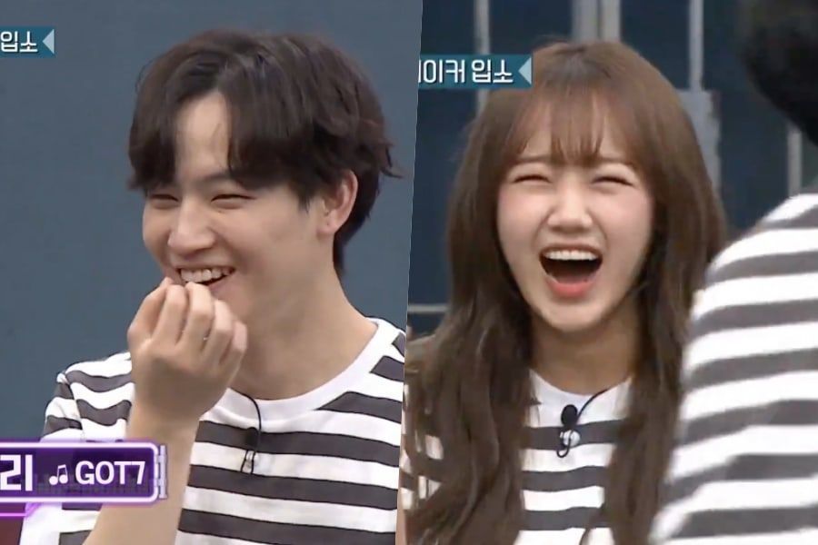 JB of GOT7 danse avec Choi Yoojung de Weki Meki au rythme de «Hard Carry», puis fait rire tout le monde avec sa réponse à la blague de Jung Hyung Don