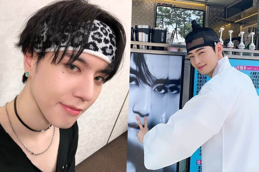 Yugyeom de GOT7 montre son soutien à Cha Eun Woo d'ASTRO avec un camion de café