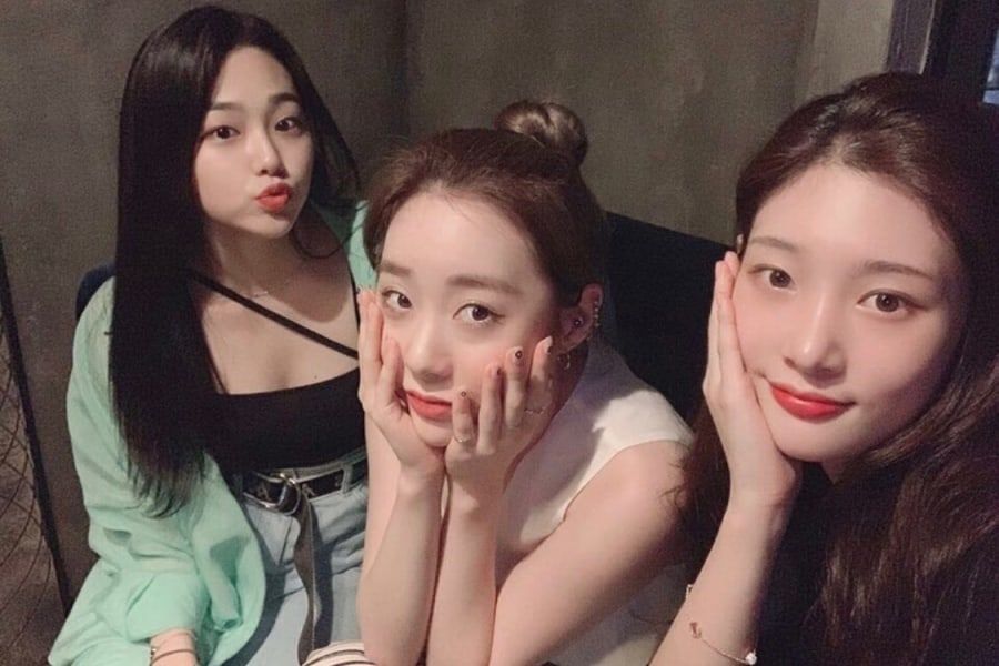 Mine Gugudan, Yoo Yeonjung de WJSN et Jung Chaeyeon de DIA maintiennent l'amour d'IOI vivant avec une mini réunion