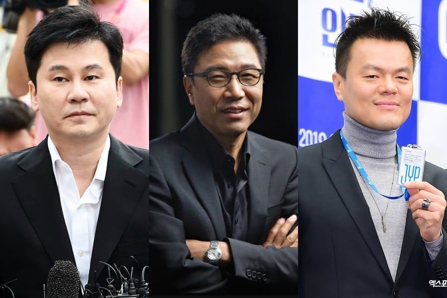 Yang Hyun Suk, Lee Soo Man et Park Jin Young connaissent une baisse de la valeur de leurs avoirs en actions