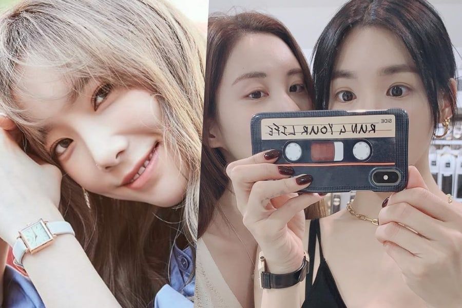 Taeyeon de la génération des filles réagit de manière adorable aux photos de Seohyun lors d'une récente rencontre avec Tiffany