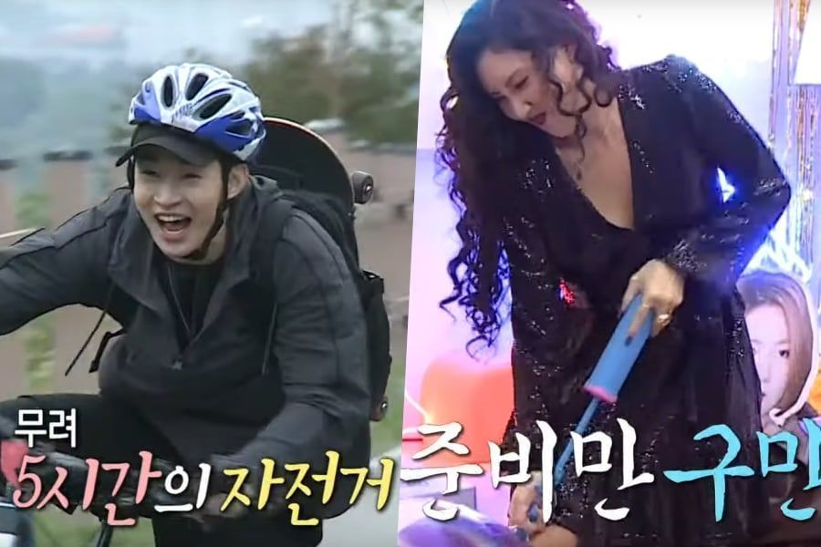 Henry teste son athlétisme pendant que Hwasa de MAMAMOO célèbre une fête d'anniversaire pour Park Na Rae avant 