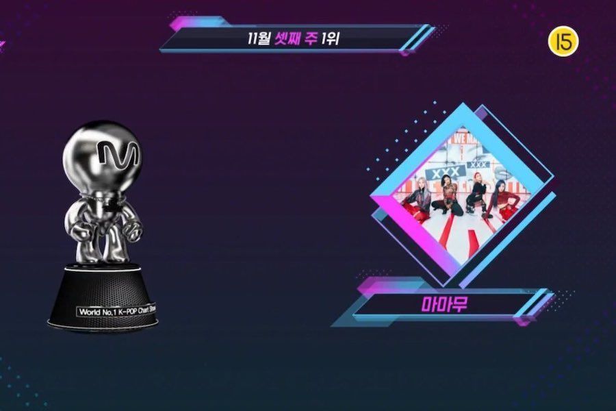 MAMAMOO gagne avec “HIP” dans “M Countdown”