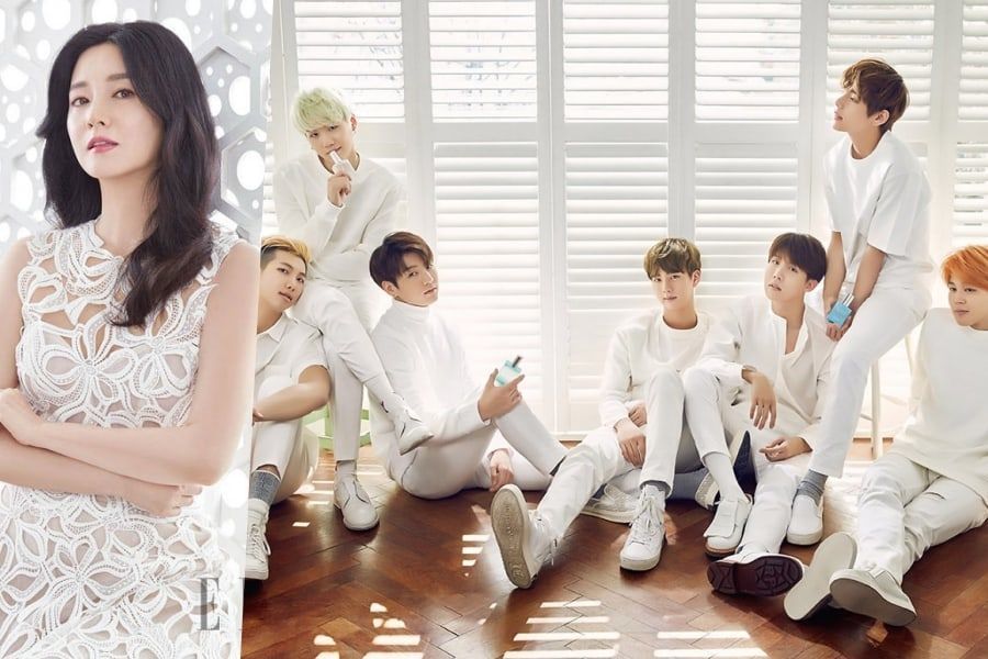 Lee Young Ae montre fièrement la photo de sa rencontre avec BTS