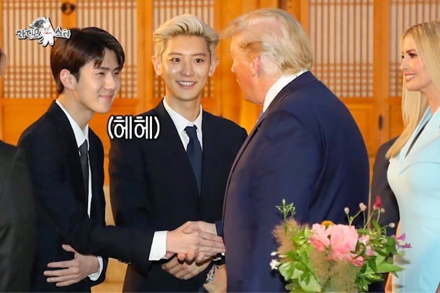 Sehun d'EXO raconte l'anecdote de sa rencontre avec le président américain Donald Trump