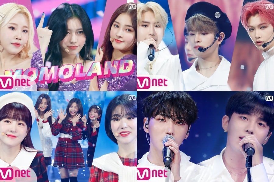 MOMOLAND, Stray Kids, LABOUM, ATEEZ et plus sont présentés dans le spécial du Nouvel An de «M Countdown»