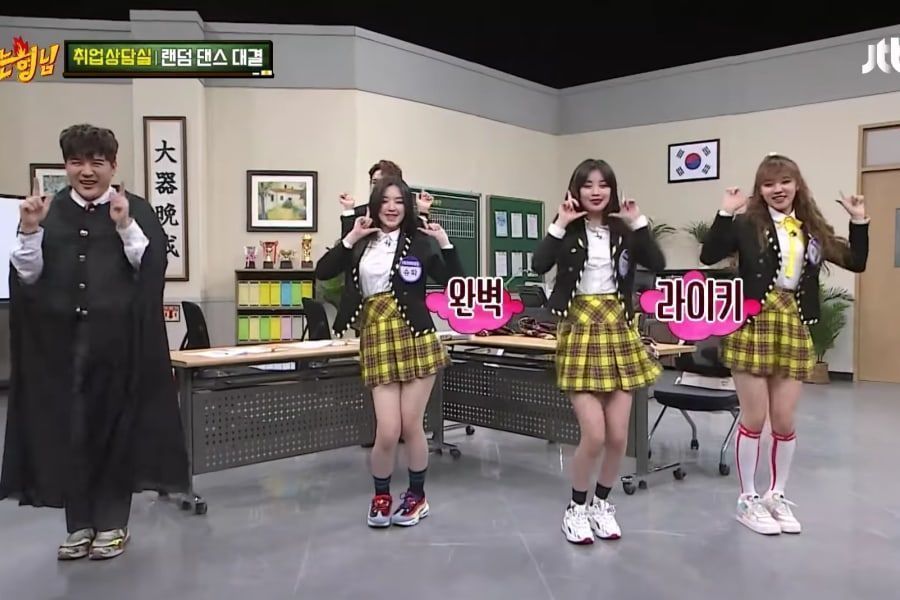 Shuhua, Soojin et Yuqi de (G) I-DLE chansons de danse de Chungha, Super Junior, TWICE et plus