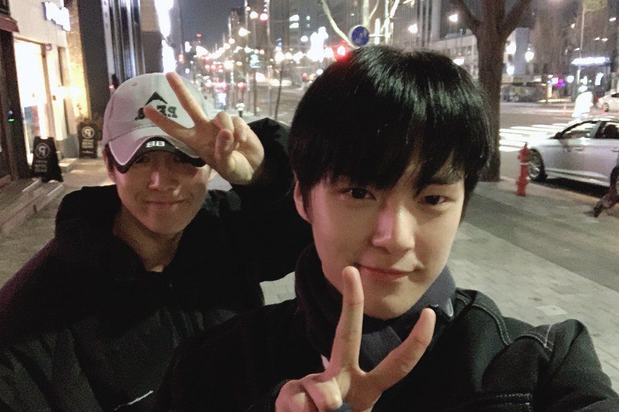 SF9 Dawon et MONSTA X Minhyuk partagent de belles photos de leur rencontre