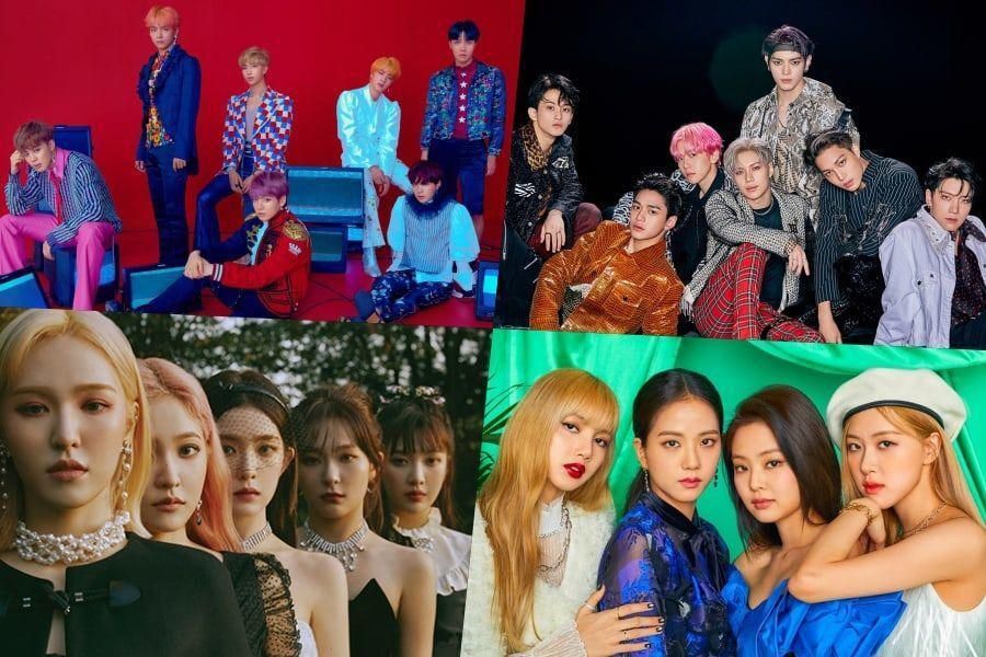 BTS, SuperM, Red Velvet, BLACKPINK et plus ont un rang élevé sur la liste des albums mondiaux Billboard + BTS prend 6 places