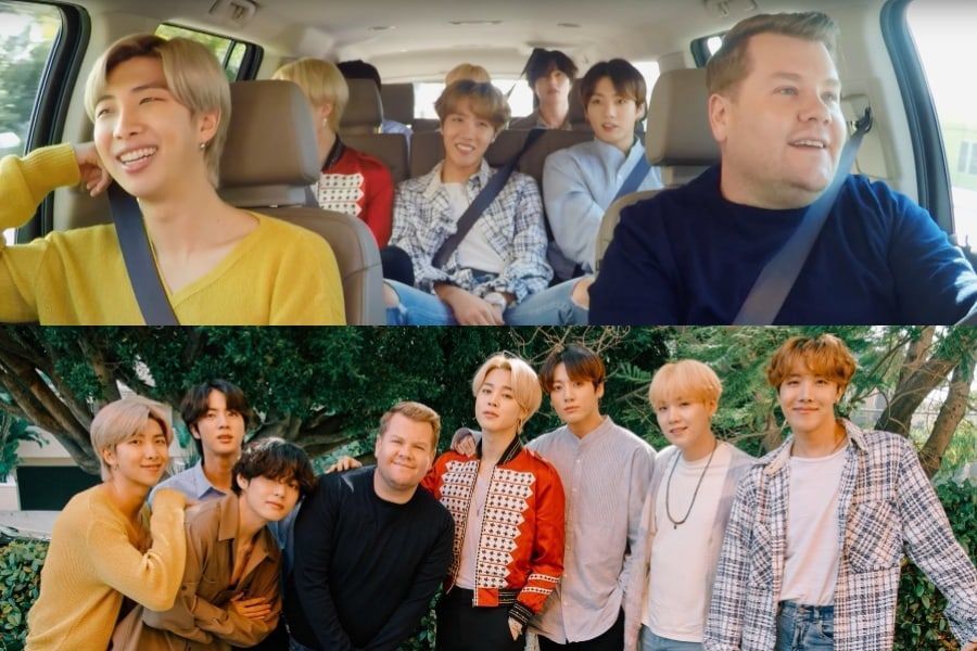 BTS et James Corden chantent de tout leur cœur dans le segment tant attendu 