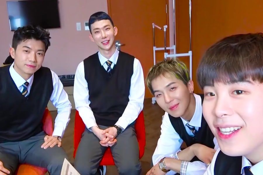 Wooyoung de 2 PM, Jo Kwon de 2 AM, Song Mino de WINNER et PO de Block B montrent leurs amitiés sur 