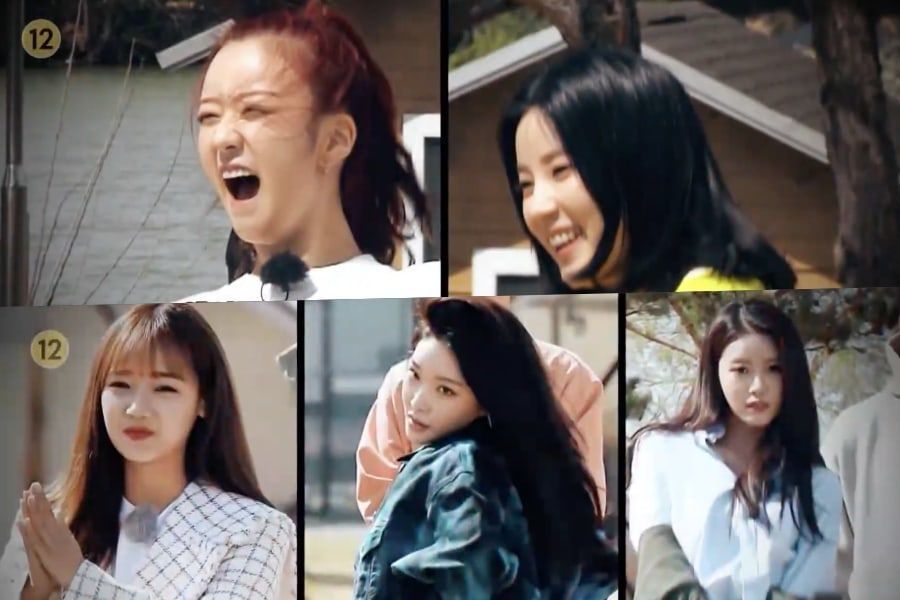 Bomi, Chorong, Choi Yoojung, Chungha et Mijoo aident les acteurs de «Running Man» à célébrer le 500e épisode en avant-première