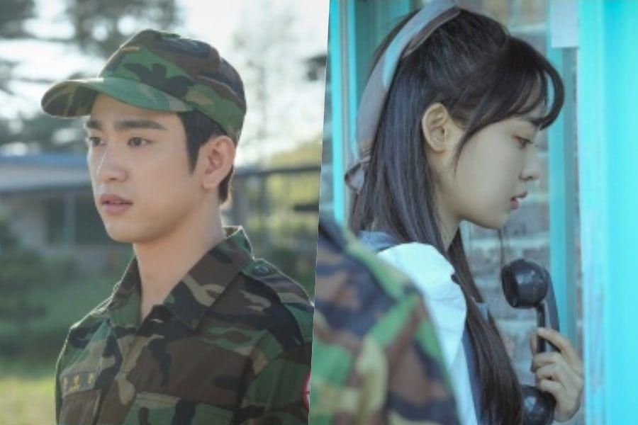 Jeon So Nee rend visite au Jinyoung de GOT7 dans l'armée dans de nouveaux clichés de 