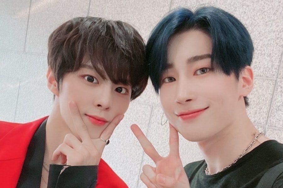 Les anciens membres de X1 Kim Woo Seok et Han Seung Woo partagent de jolies retrouvailles sur «Inkigayo»