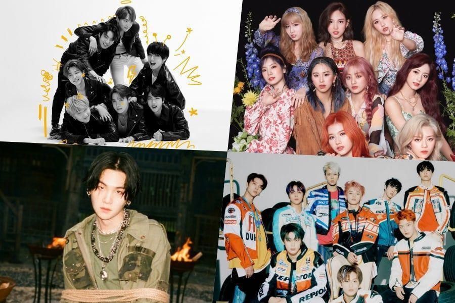 BTS, TWICE, Suga, NCT 127 et bien d'autres se classent en tête du classement mondial des albums