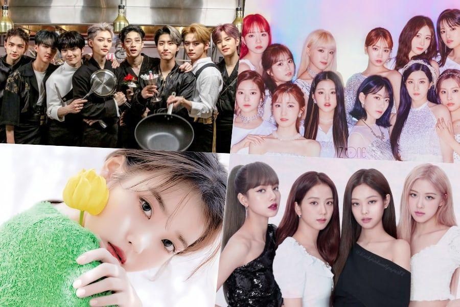 Stray Kids, IZ * ONE, IU, BLACKPINK et BLOO Top Charts hebdomadaires de Gaon