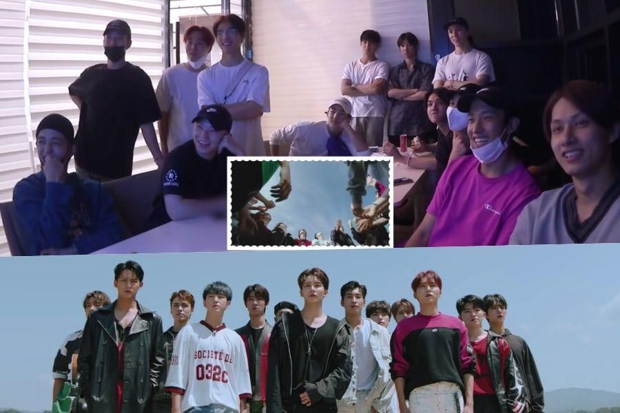 SEVENTEEN membres s'amusent tout en réagissant à leur propre MV 