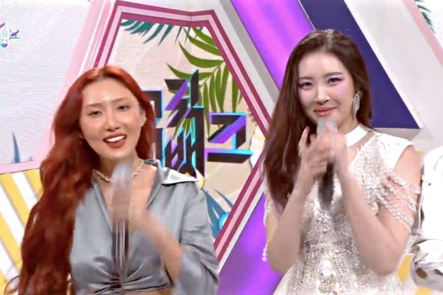 Hwasa et Sunmi de MAMAMOO s'adoucissent avec leurs expressions de soutien mutuel