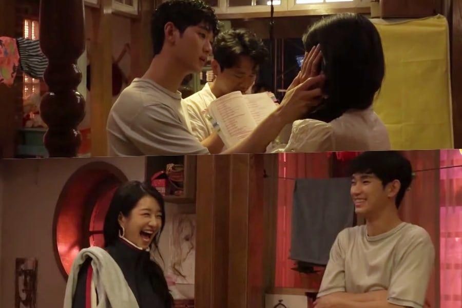 Kim Soo Hyun et Seo Ye Ji démontrent une méthode unique pour pratiquer leurs dialogues sur 