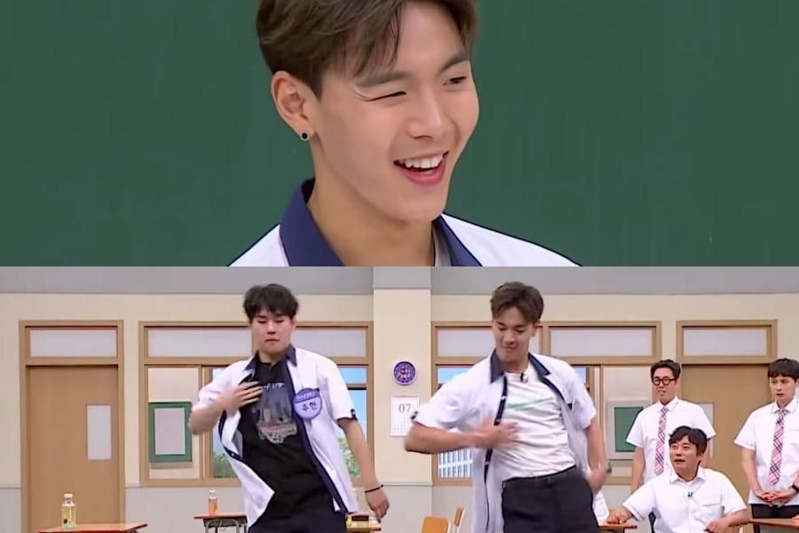 Shownu de MONSTA X parle de ses jours en tant que nageur de compétition + Présente ses talents de danseur avec Joohoney