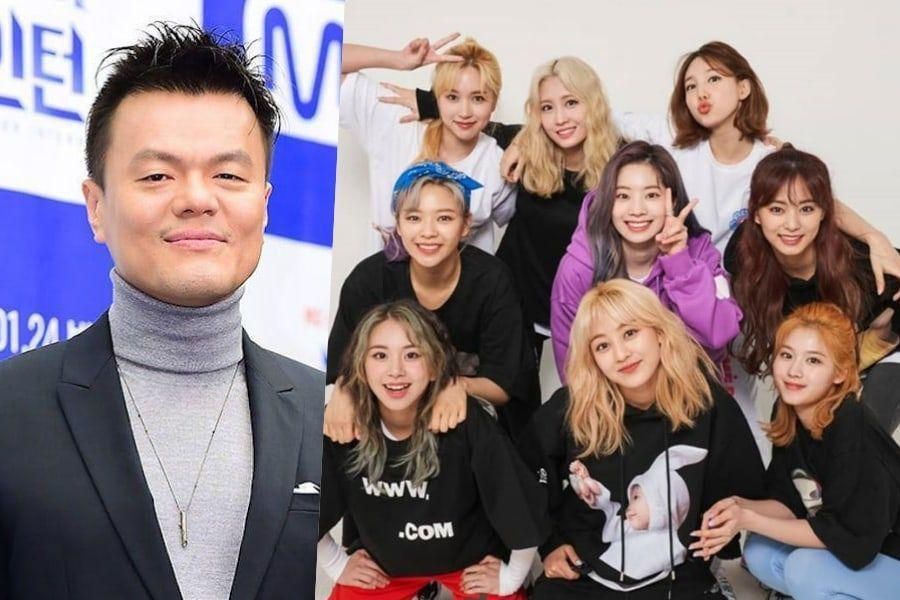 Park Jin Young publie un mème envoyé par Jeongyeon à son sujet et TWICE + les artistes actuels et non-JYP réagissent avec amusement