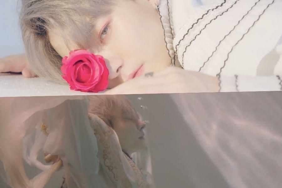 Hur Hyun Jun (anciennement The Boyz's Hwall) ressemble à un prince de conte de fées dans la vidéo teaser de «Baragi»