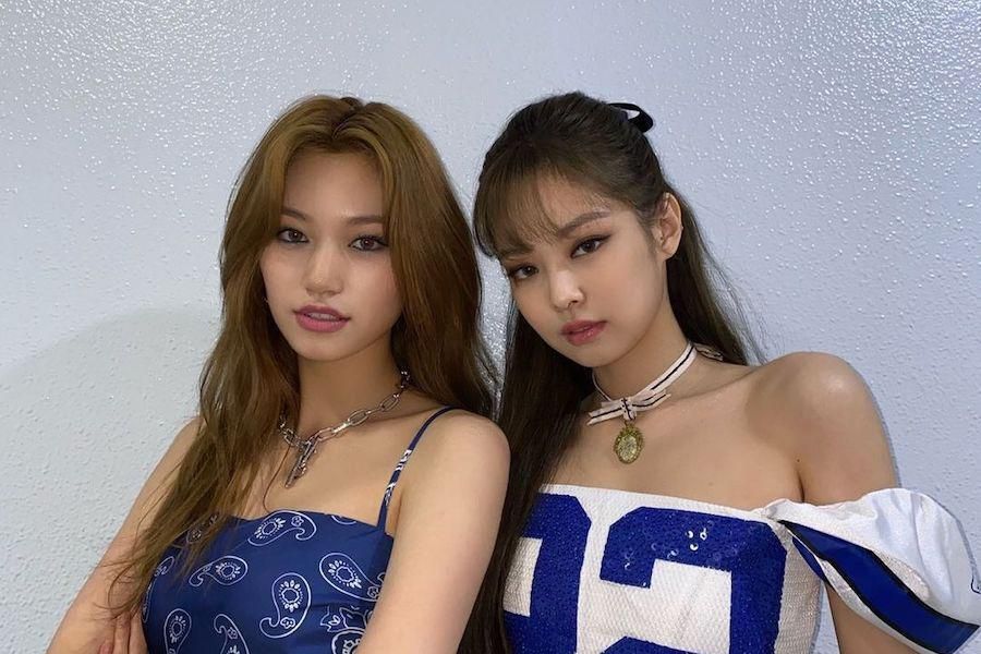 Kim Doyeon de Weki Meki partage une photo dans les coulisses avec Jennie de BLACKPINK